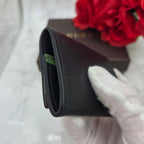 Gucci Coin Purse Wallet Flower Black — view 7