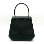 Celine Handbag Triomphe Top Handle Leather Dark Green — view 2