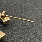 Chanel CC Logo Faux Pearl Gold Icon Brooch — view 5