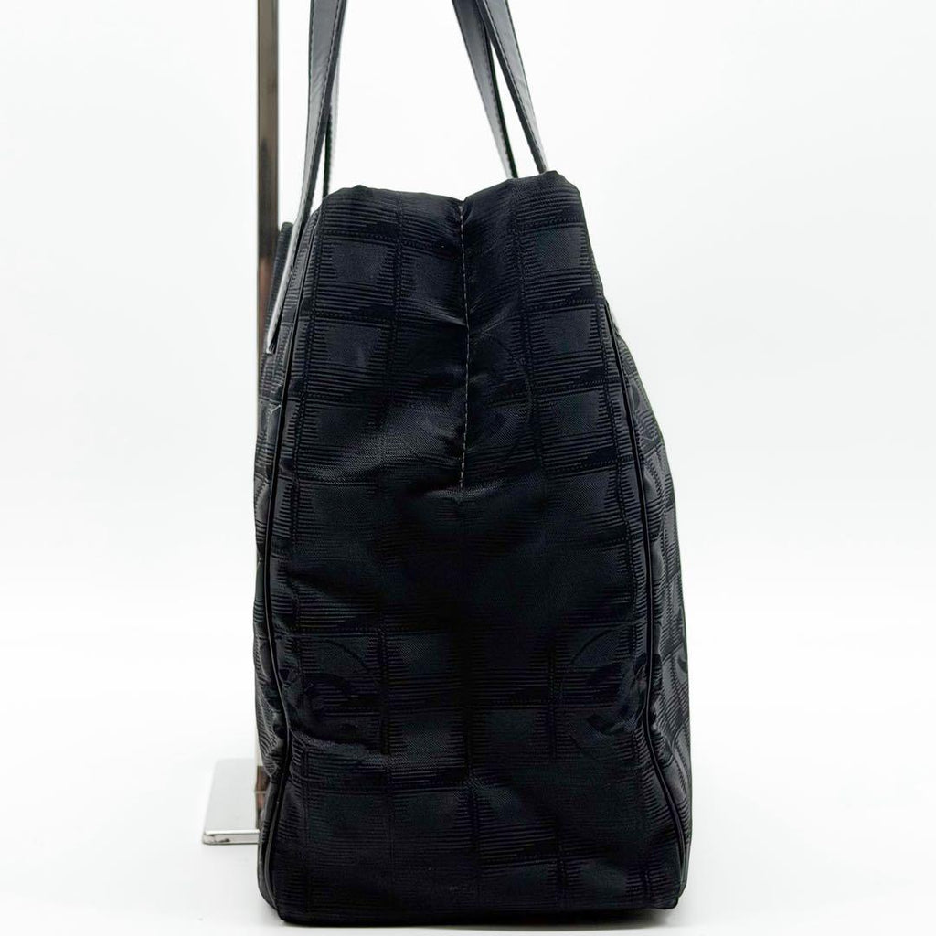 Chanel New Travel Line MM Tote Bag Nylon CC Logo — view 6