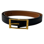 Hermes Hapi Leather Belt Gold 90