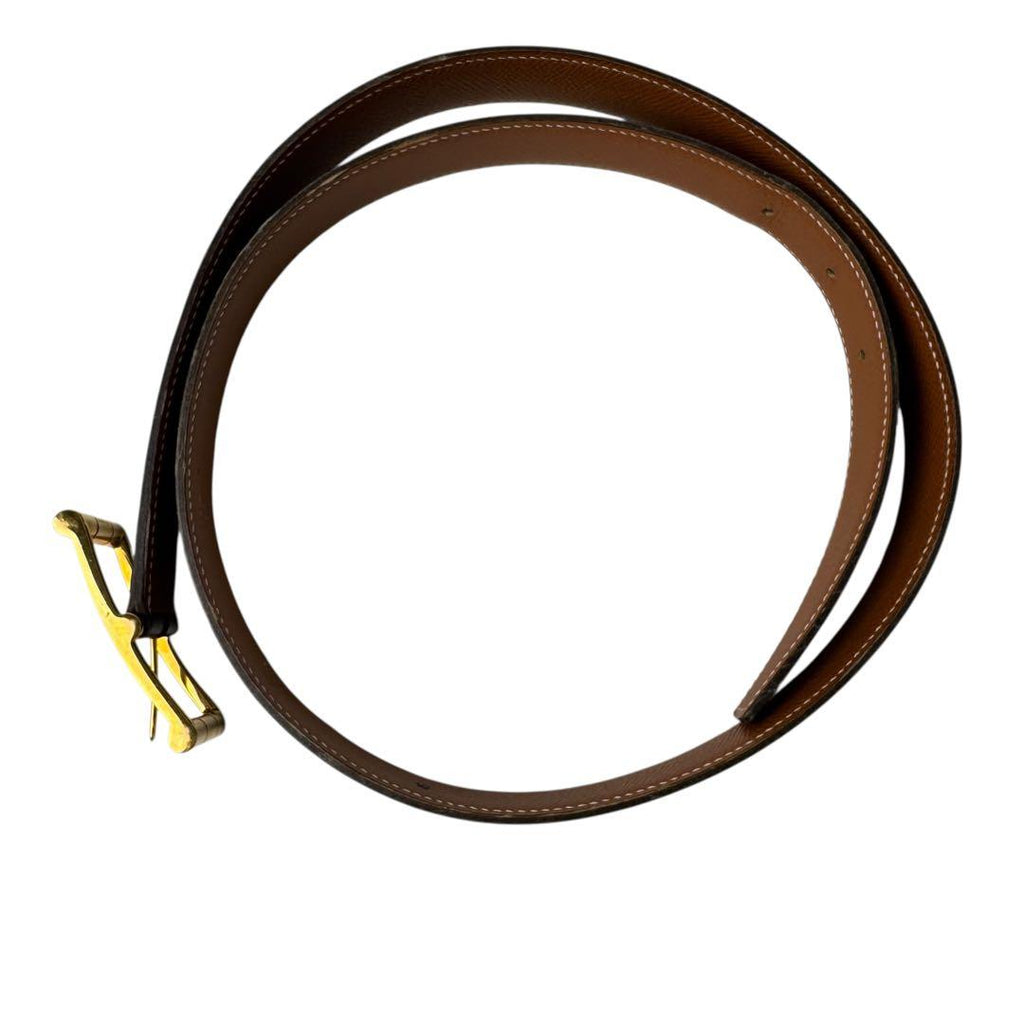 Hermes Hapi Leather Belt Gold 90 — view 5