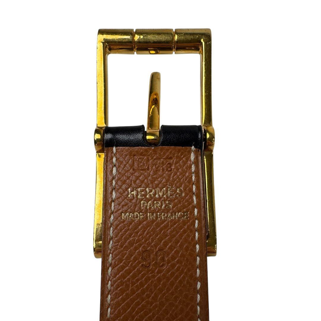 Hermes Hapi Leather Belt Gold 90 — view 6