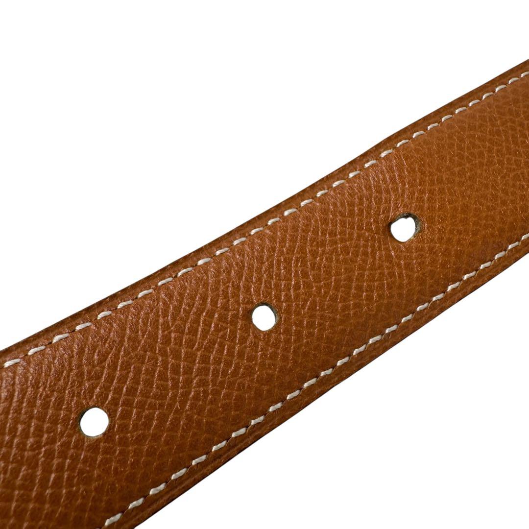 Hermes Hapi Leather Belt Gold 90 — view 8