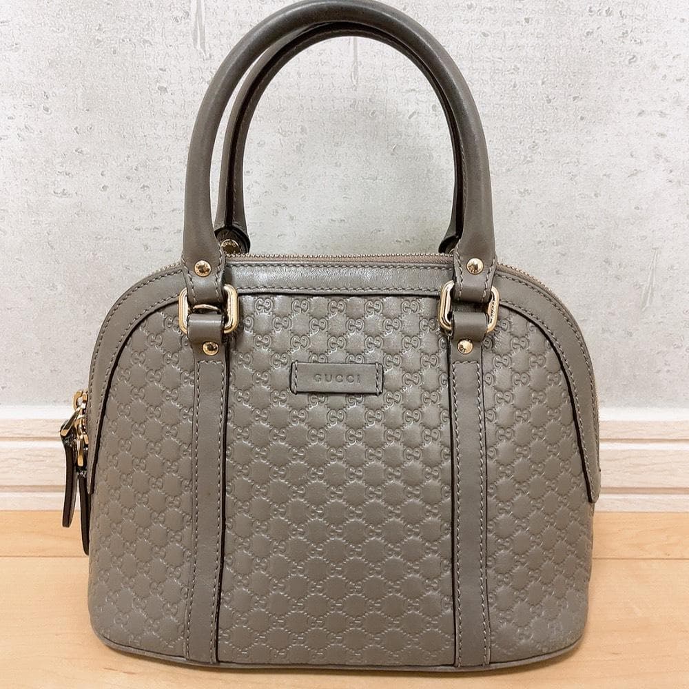 Gucci Micro Guccissima 2-Way Handbag Gray — view 2