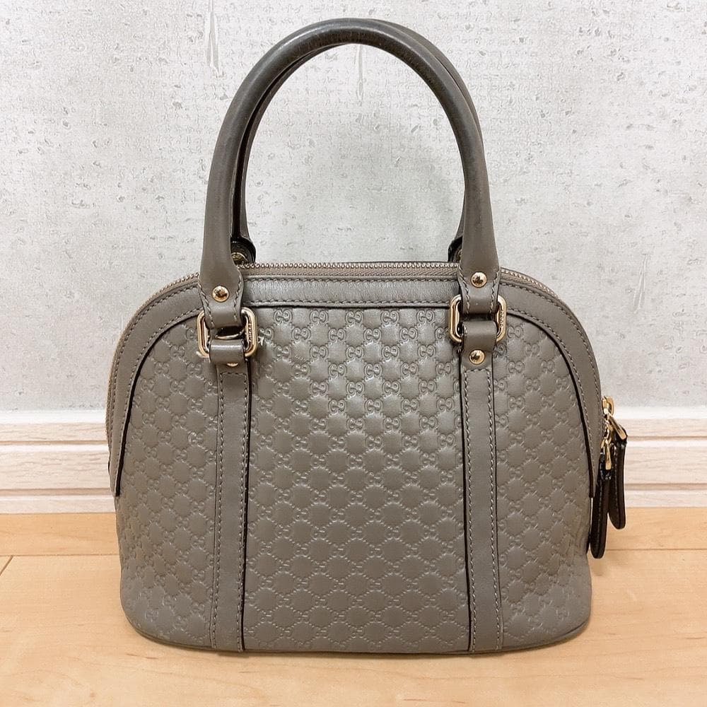 Gucci Micro Guccissima 2-Way Handbag Gray — view 3