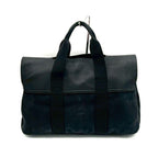 Hermes Valparaiso MM Canvas Leather Black Handbag — view 2