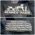 Hermes Valparaiso MM Canvas Leather Black Handbag — view 8