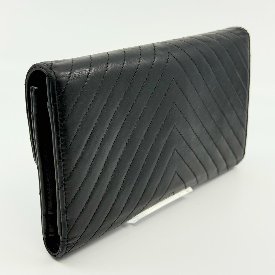 Chanel Wallet Stitch Wallet Silver — view 4