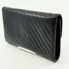 Chanel Wallet Stitch Wallet Silver — view 5