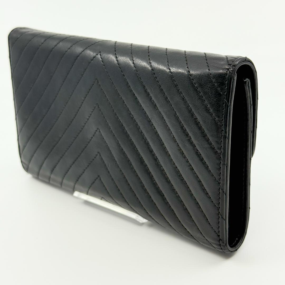 Chanel Wallet Stitch Wallet Silver — view 5