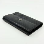 Chanel Wallet Stitch Wallet Silver — view 6