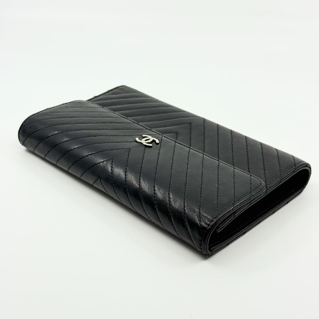 Chanel Wallet Stitch Wallet Silver — view 6