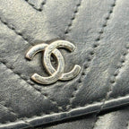 Chanel Wallet Stitch Wallet Silver — view 8