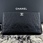 Chanel Wallet Camellia Zip Around — view 3
