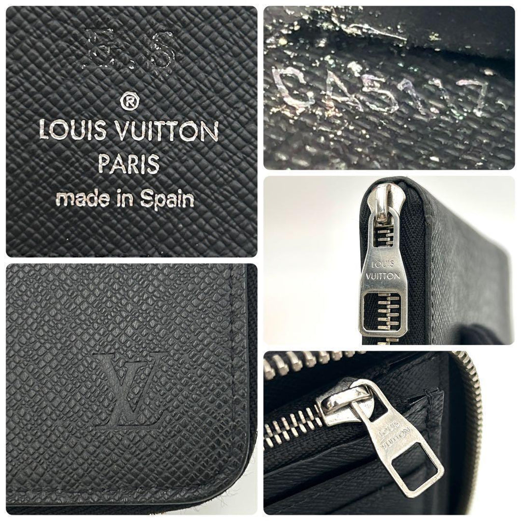 Louis Vuitton Taiga Vertical Wallet Business Black — view 8