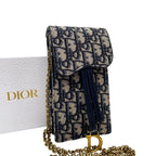 Dior Trotter Canvas Smartphone Shoulder Bag Pouch