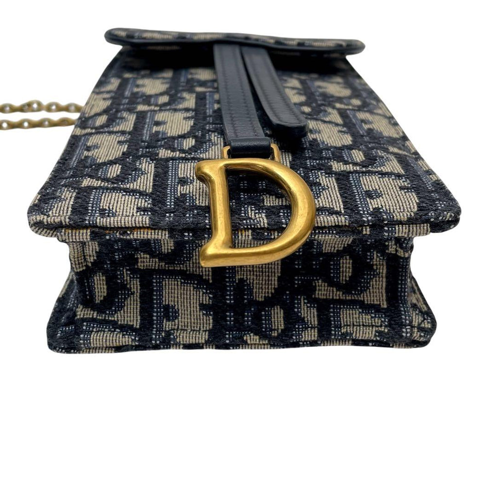 Dior Trotter Canvas Smartphone Shoulder Bag Pouch — view 4