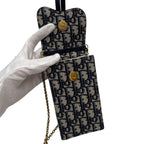 Dior Trotter Canvas Smartphone Shoulder Bag Pouch — view 7