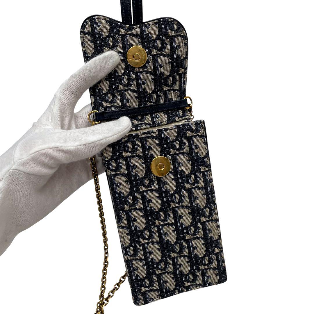 Dior Trotter Canvas Smartphone Shoulder Bag Pouch — view 7
