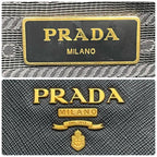 Prada Saffiano Leather Shoulder Bag 2-Way Black — view 9