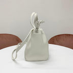 Celine Cabas Drawstring Cuile Triomphe Leather Shoulder Bag — view 2