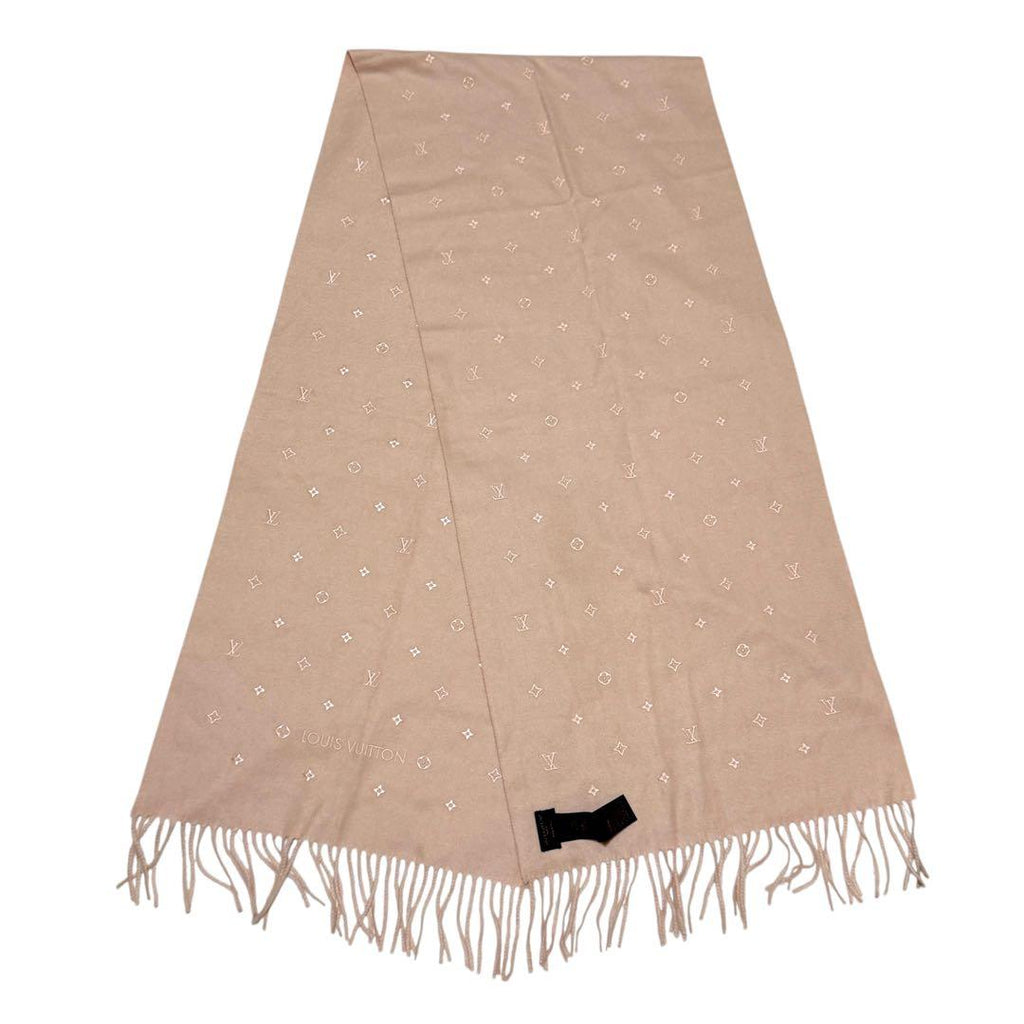 Louis Vuitton Silk Cashmere Echarpe LV Stella Scarf — view 4