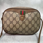 Gucci GG Sherry Line Shoulder Bag Brown Leather — view 2