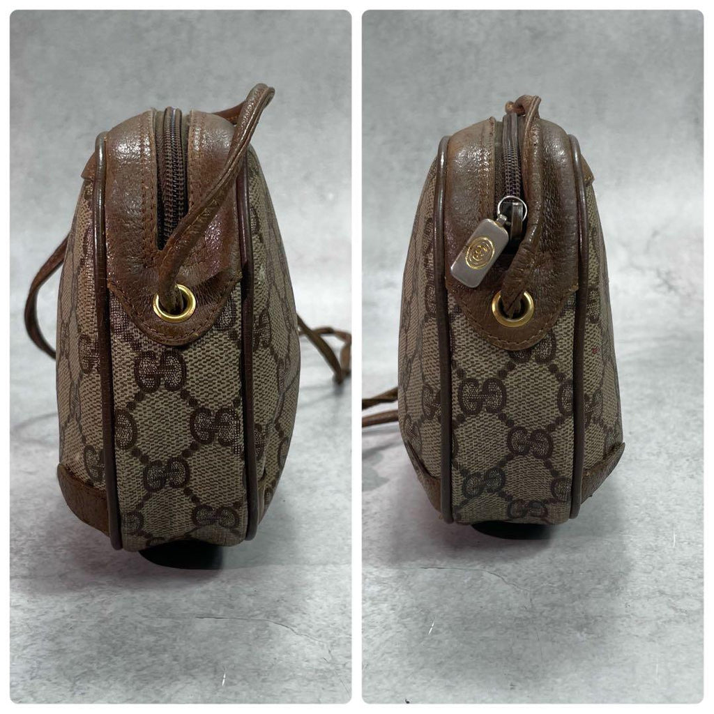 Gucci GG Sherry Line Shoulder Bag Brown Leather — view 6