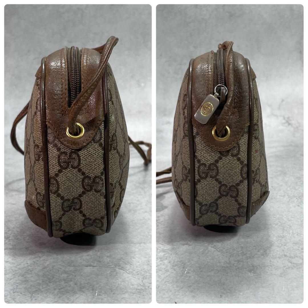 Gucci GG Sherry Line Shoulder Bag Brown Leather — view 6
