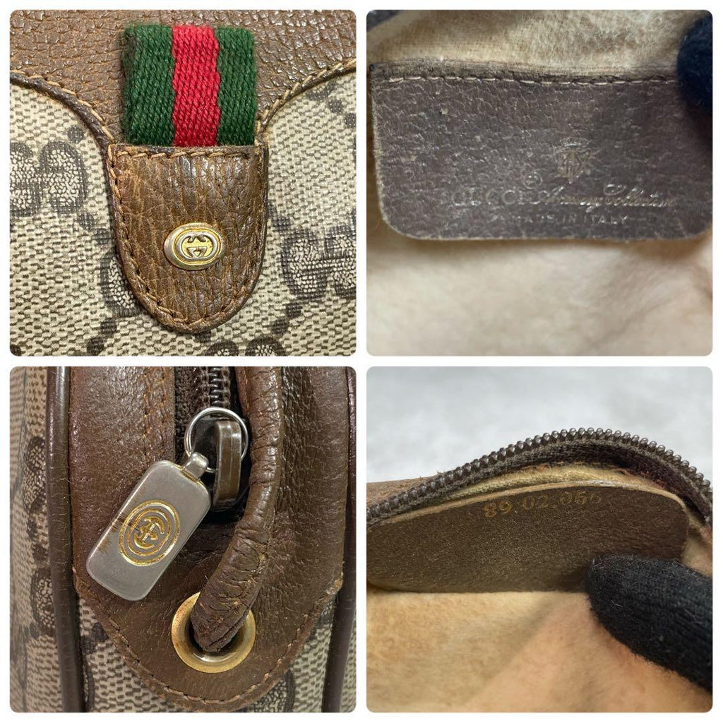 Gucci GG Sherry Line Shoulder Bag Brown Leather — view 9