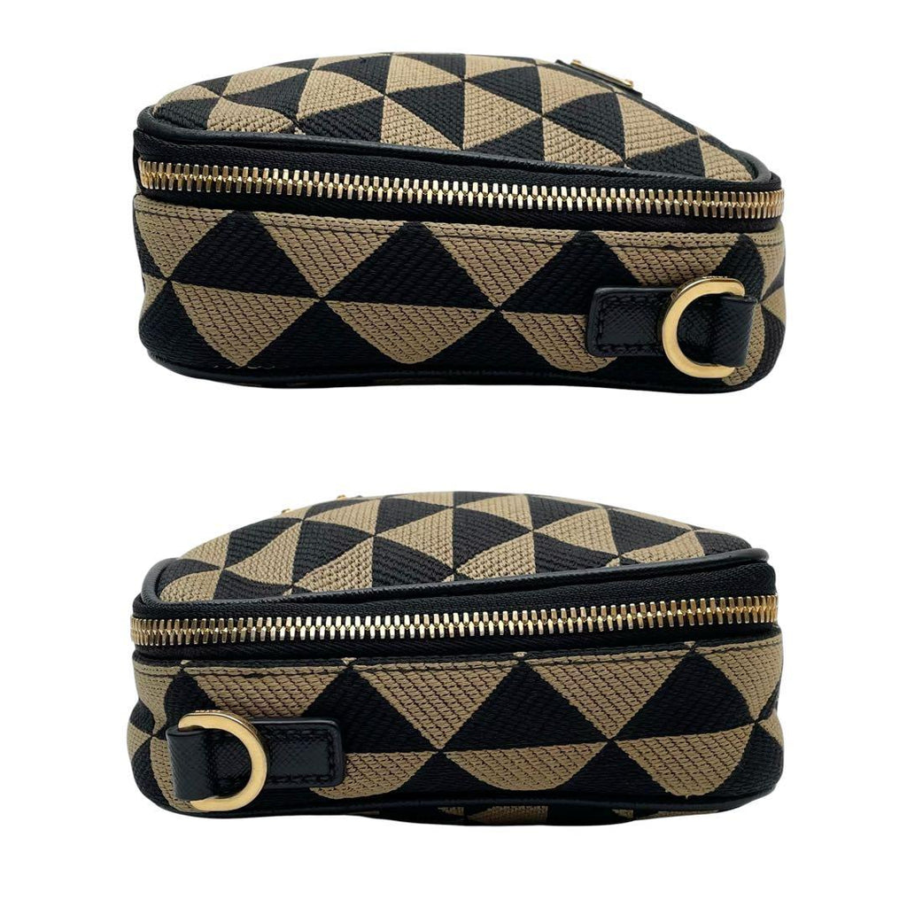 Prada Symbol Canvas Saffiano Brick Shoulder — view 4