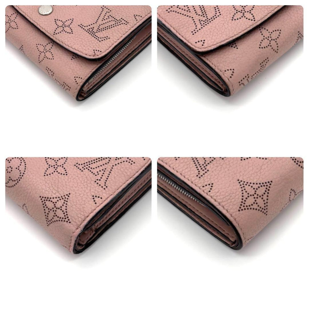Louis Vuitton Monogram Mahina Portefeuille Iris Compact Magnolia Wallet — view 7