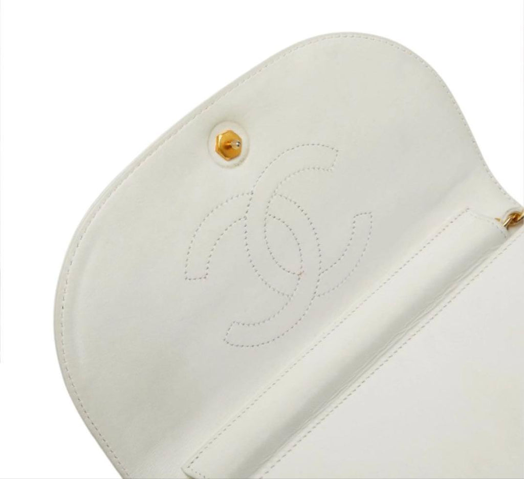 Chanel CC Logo Half Moon Chain Shoulder — view 6