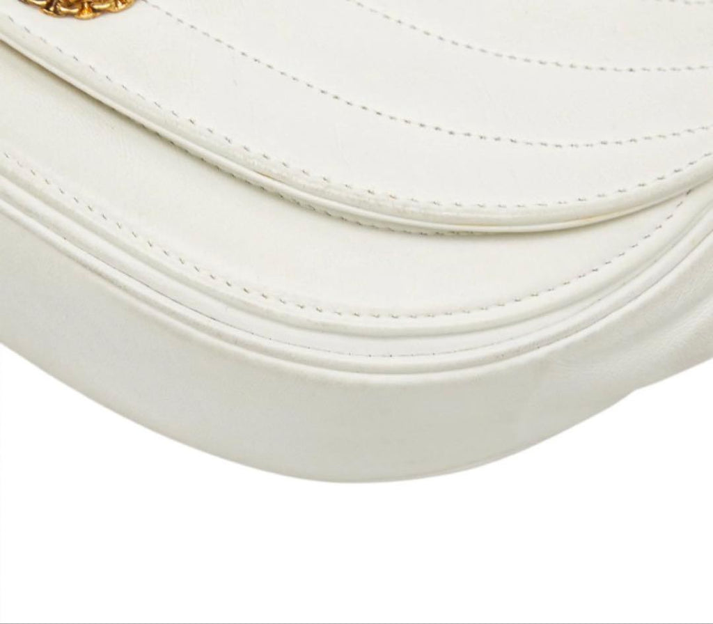 Chanel CC Logo Half Moon Chain Shoulder — view 8