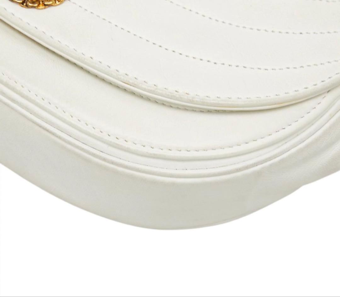 Chanel CC Logo Half Moon Chain Shoulder — view 8