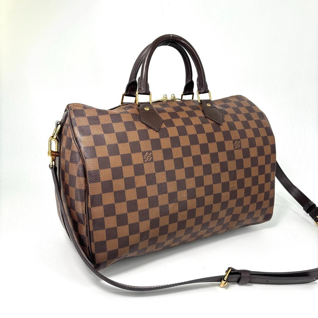 Louis Vuitton Super Speedy Bandouliere 35 Handbag Brown — view 3