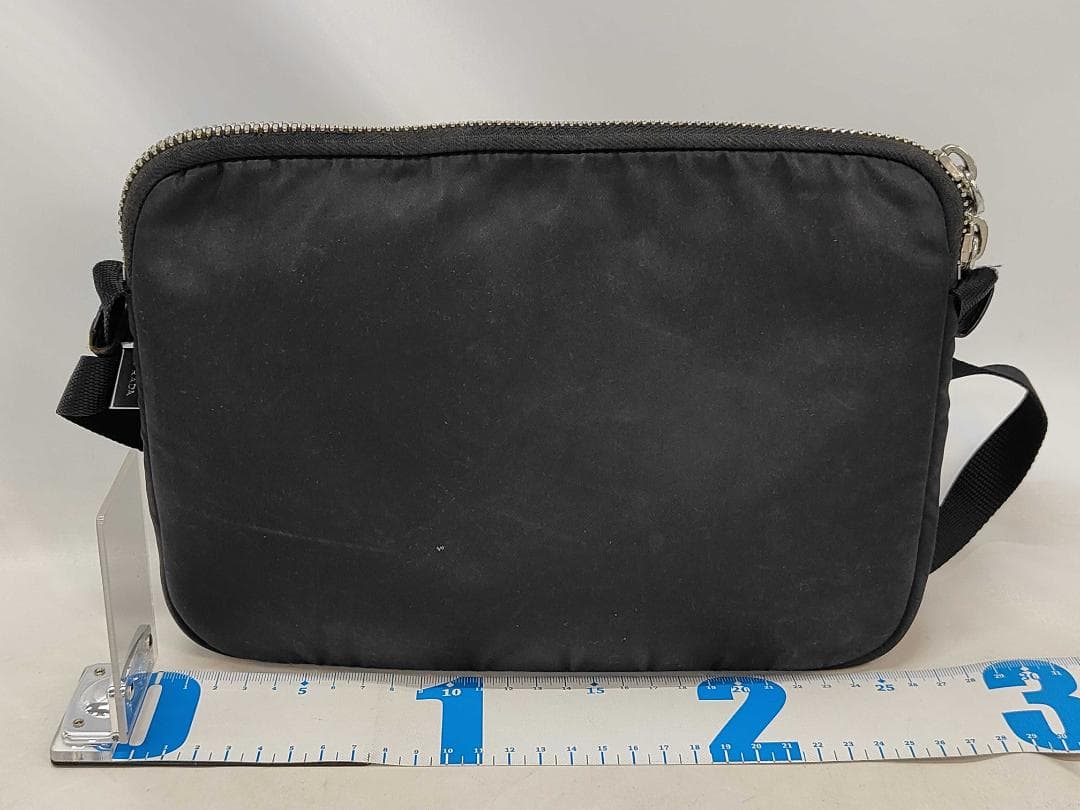 Prada Rubber Logo Shoulder Bag Nylon Messenger — view 2
