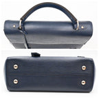 Louis Vuitton Epi Handbag Cluny MM Andigo Blue Leather — view 7
