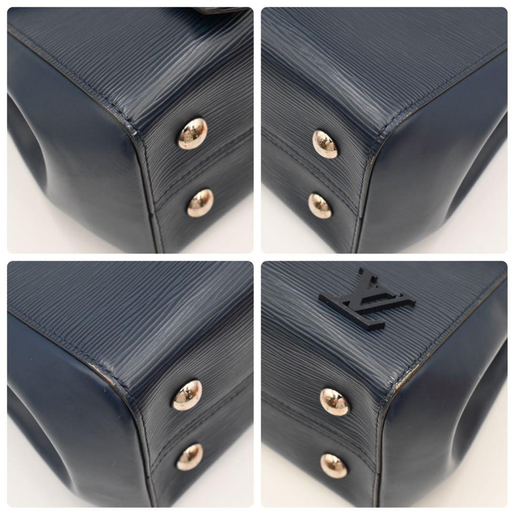 Louis Vuitton Epi Handbag Cluny MM Andigo Blue Leather — view 8