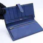 Hermes Bearn Souffle Verso Wallet Chevre Blue — view 3