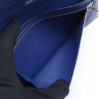 Hermes Bearn Souffle Verso Wallet Chevre Blue — view 5