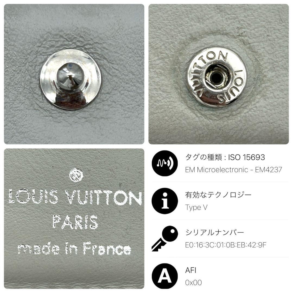 Louis Vuitton Portefeuille Clair Mahina Bifold Wallet — view 8