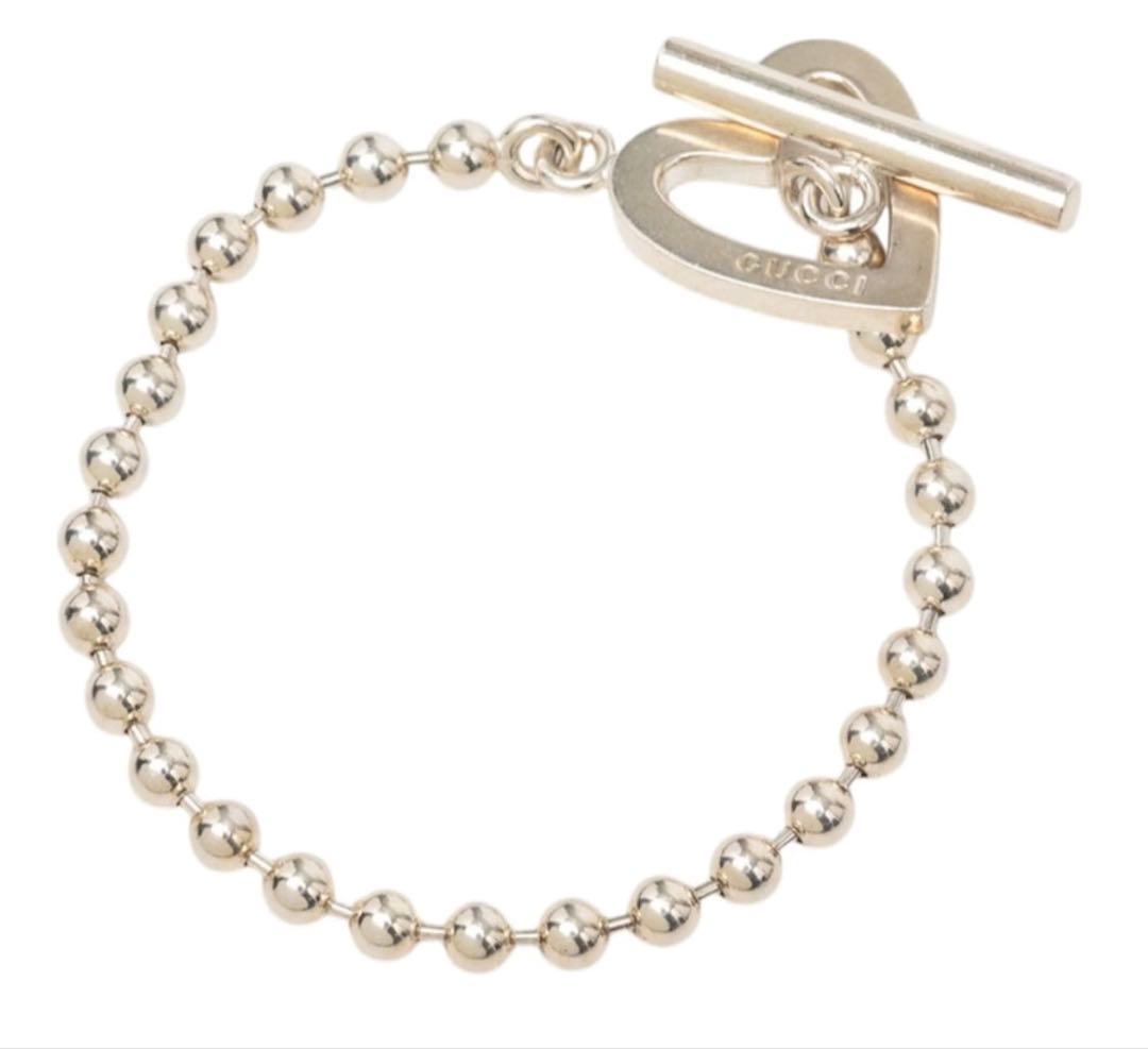 Gucci Heart Ball Chain Bracelet — view 2