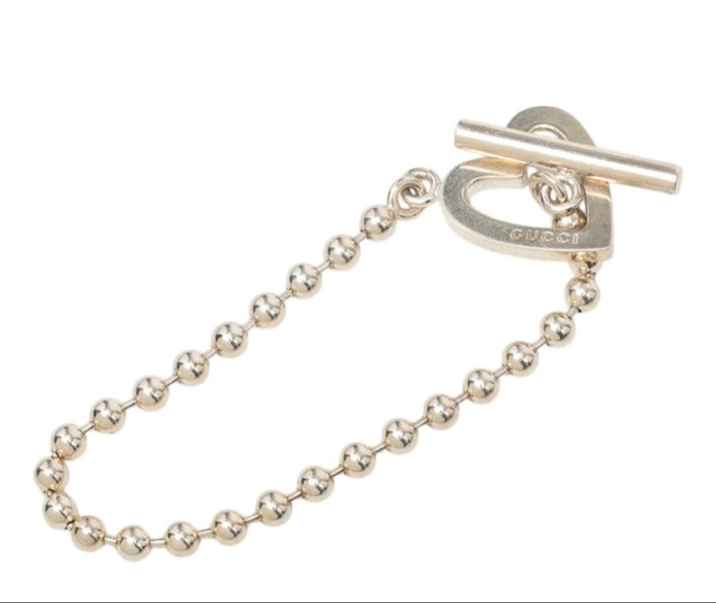 Gucci Heart Ball Chain Bracelet — view 3