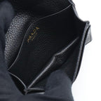 Prada Card Case Metal Logo Black Business Holder — view 4