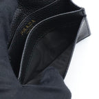 Prada Card Case Metal Logo Black Business Holder — view 5