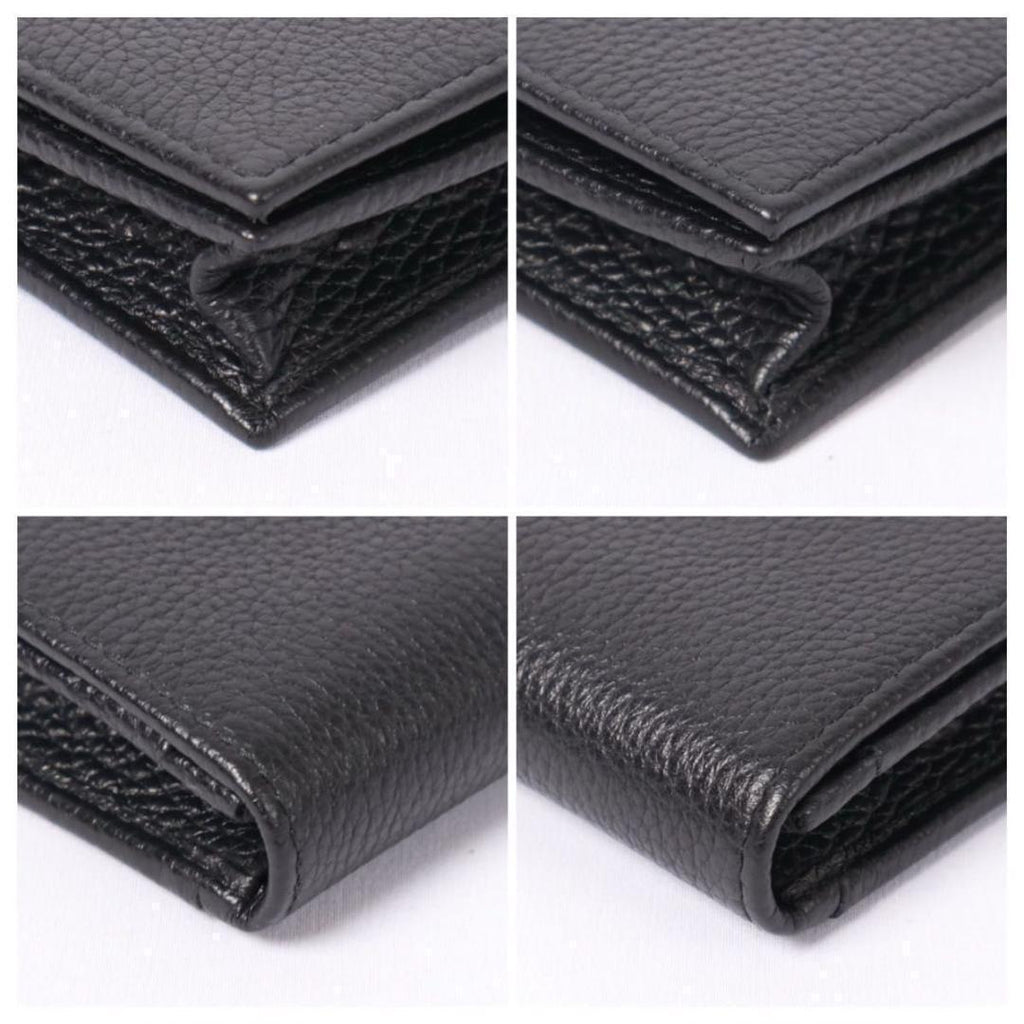 Prada Card Case Metal Logo Black Business Holder — view 8
