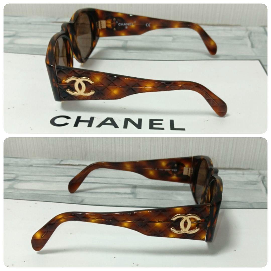 Chanel Sunglasses Tortoiseshell Brown CC Logo Gold Wellington Eyewear — view 2