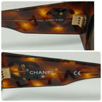 Chanel Sunglasses Tortoiseshell Brown CC Logo Gold Wellington Eyewear — view 4